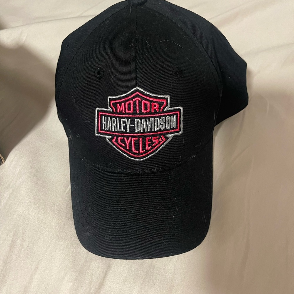 Harley-Davidson Black Hat with Pink Emblem